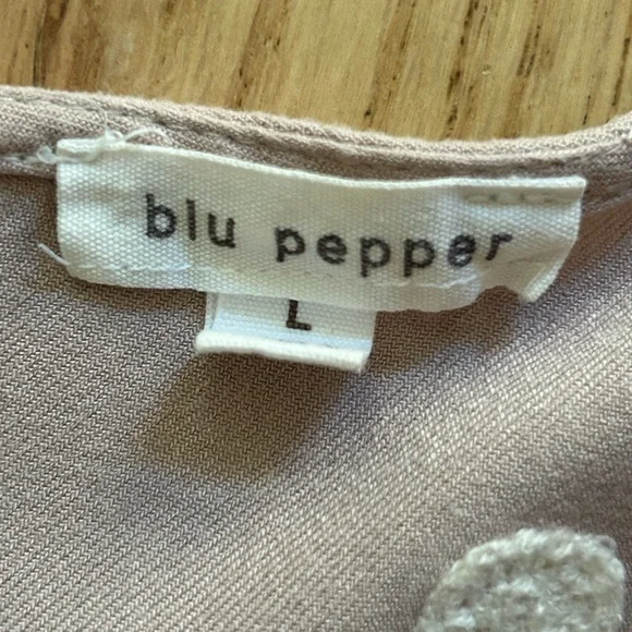 Swiss Dot Peplum Top - Picture 6 of 6